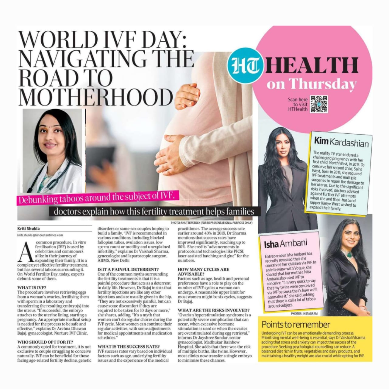 Hindustan Times With Dr. Vaishali Sharma MD (AIIMS)